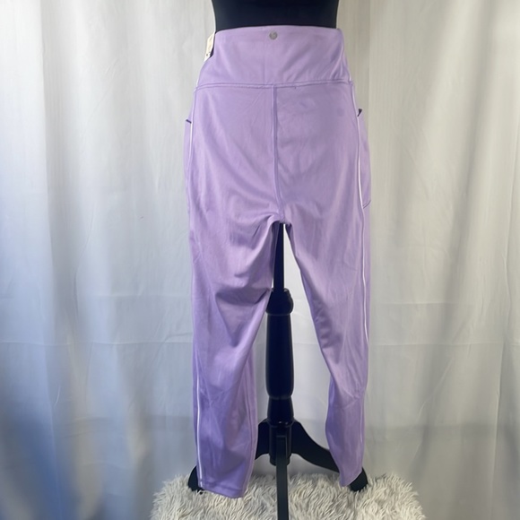 Victorias Secret Pink, purple, lilac, leggings with white stripe, XL - Picture 3 of 11